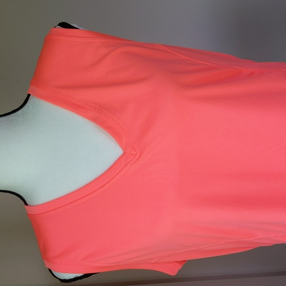 C9 by Champion Pleated V Neck Athletic Workout Top XXL Tangerine - Picture 3 of 11